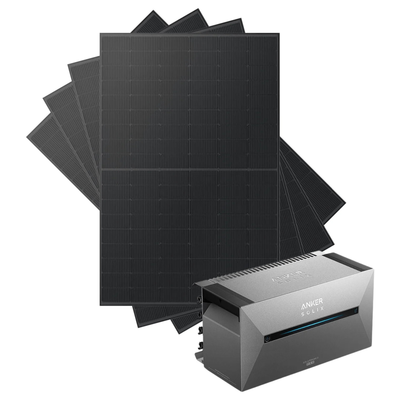 Marketplace | Kleines Kraftwerk Quattro Balkonkraftwerk Komplettpaket inkl. Solarbank 3 (1800Wp+) Bifazial | Komplettpaket | 4x450Wp