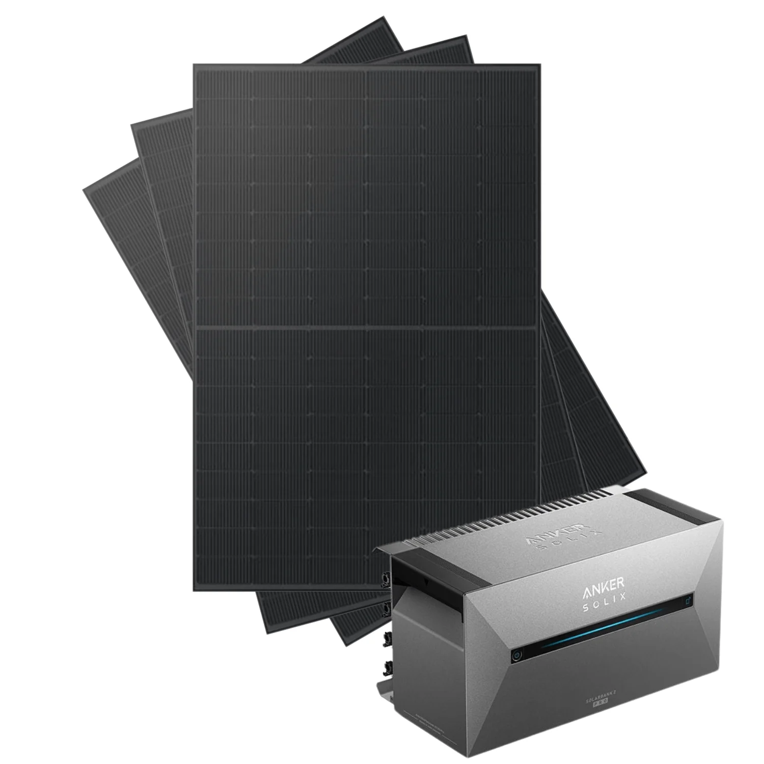 Marketplace | Kleines Kraftwerk Trio Balkonkraftwerk Komplettpaket inkl. Solarbank 3 (1350Wp+) Bifazial | Komplettpaket | 3x450Wp