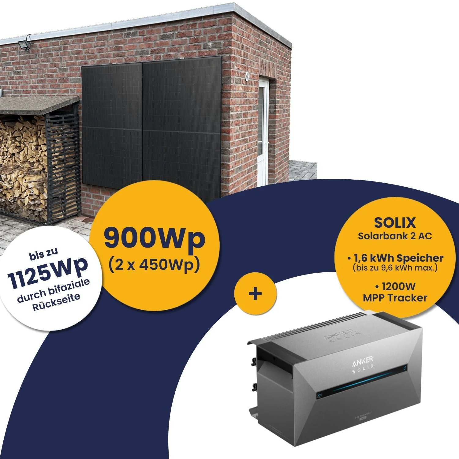 Anker Solarbank 2 E1600 AC und Kleines Kraftwerk 900Wp Duo mit optionaler Halterung - Image 15