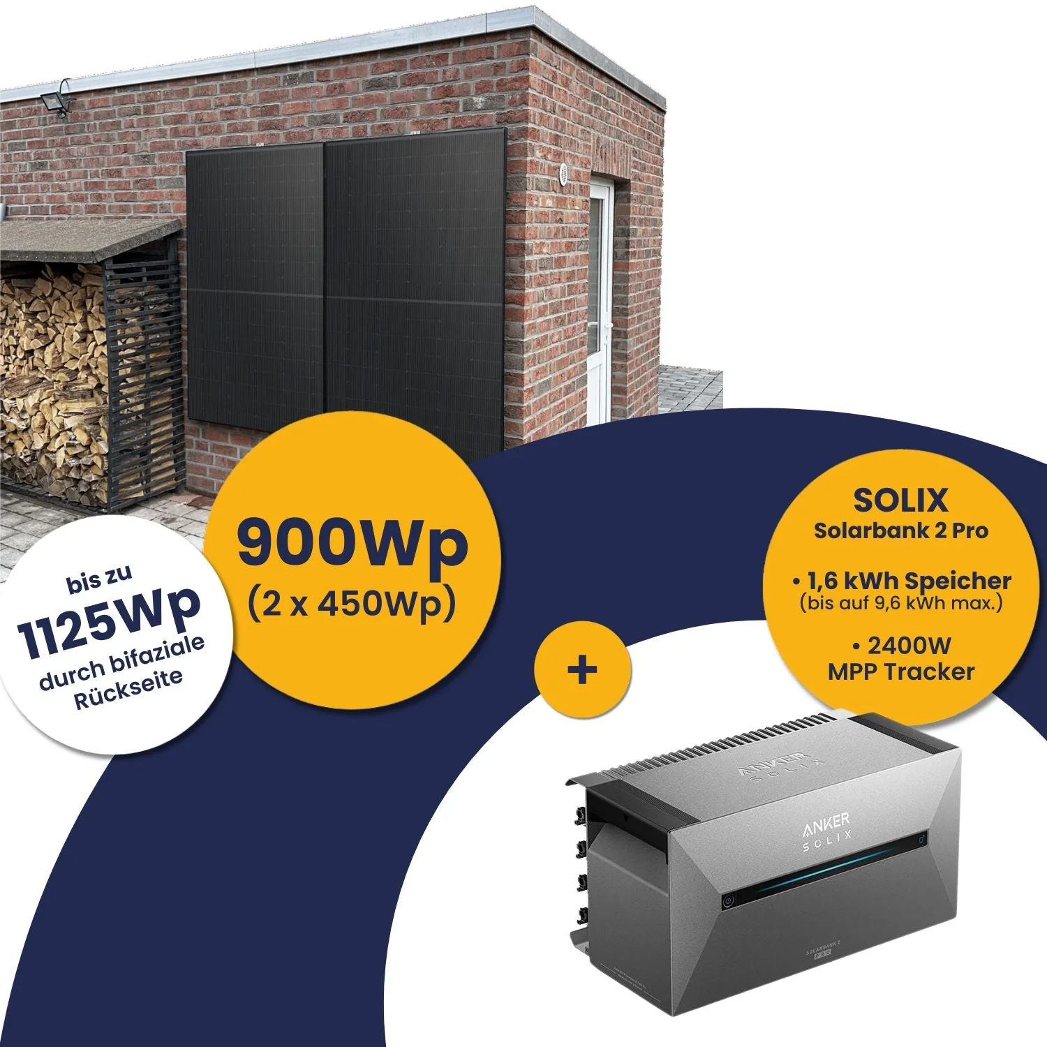Anker Solarbank 2 E1600 Pro und Kleines Kraftwerk 900Wp Duo mit optionaler Halterung - Image 12