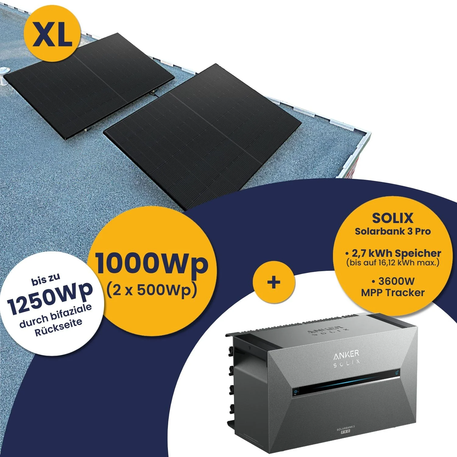 Anker Solarbank 3 E2700 Pro und Kleines Kraftwerk XL 1000Wp Duo mit optionaler Halterung - Image 24