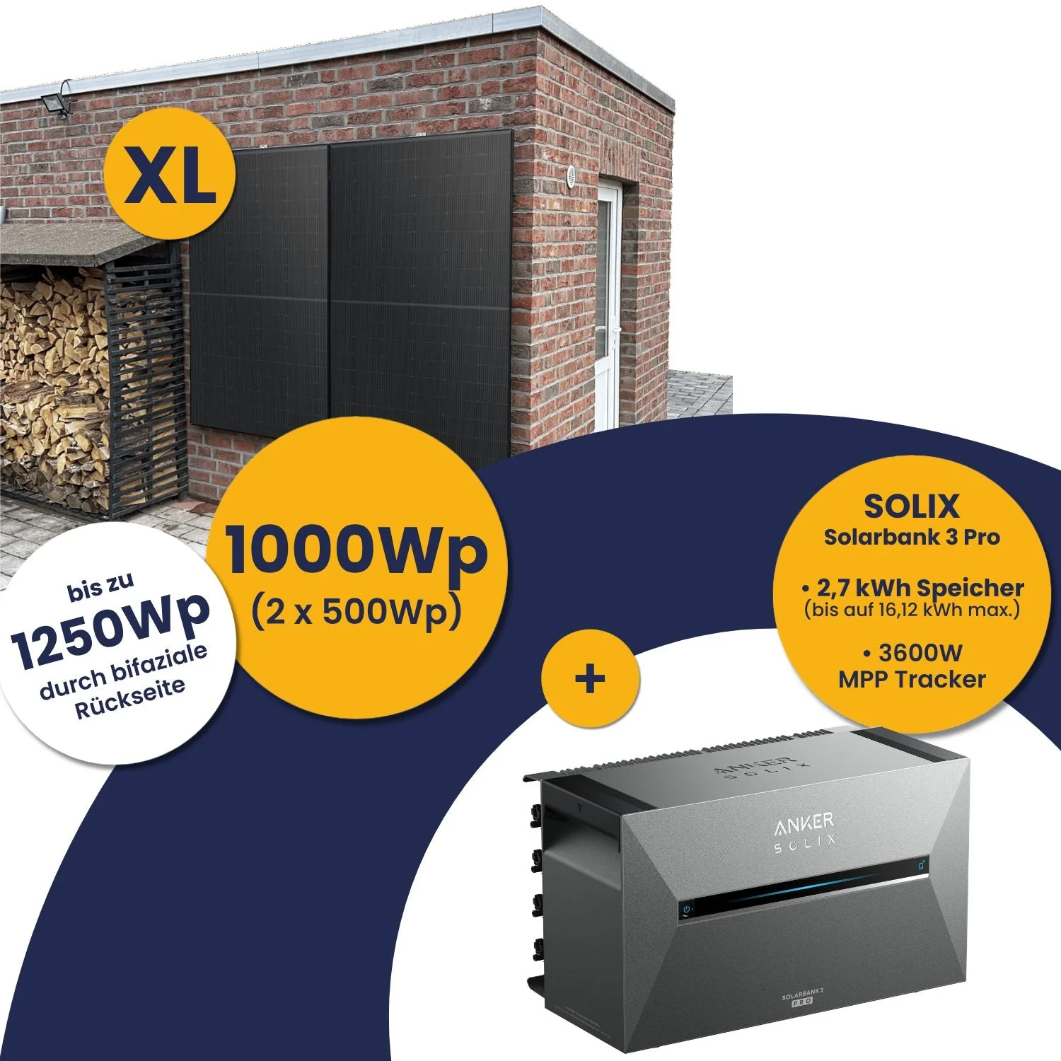 Anker Solarbank 3 E2700 Pro und Kleines Kraftwerk XL 1000Wp Duo mit optionaler Halterung - Image 26