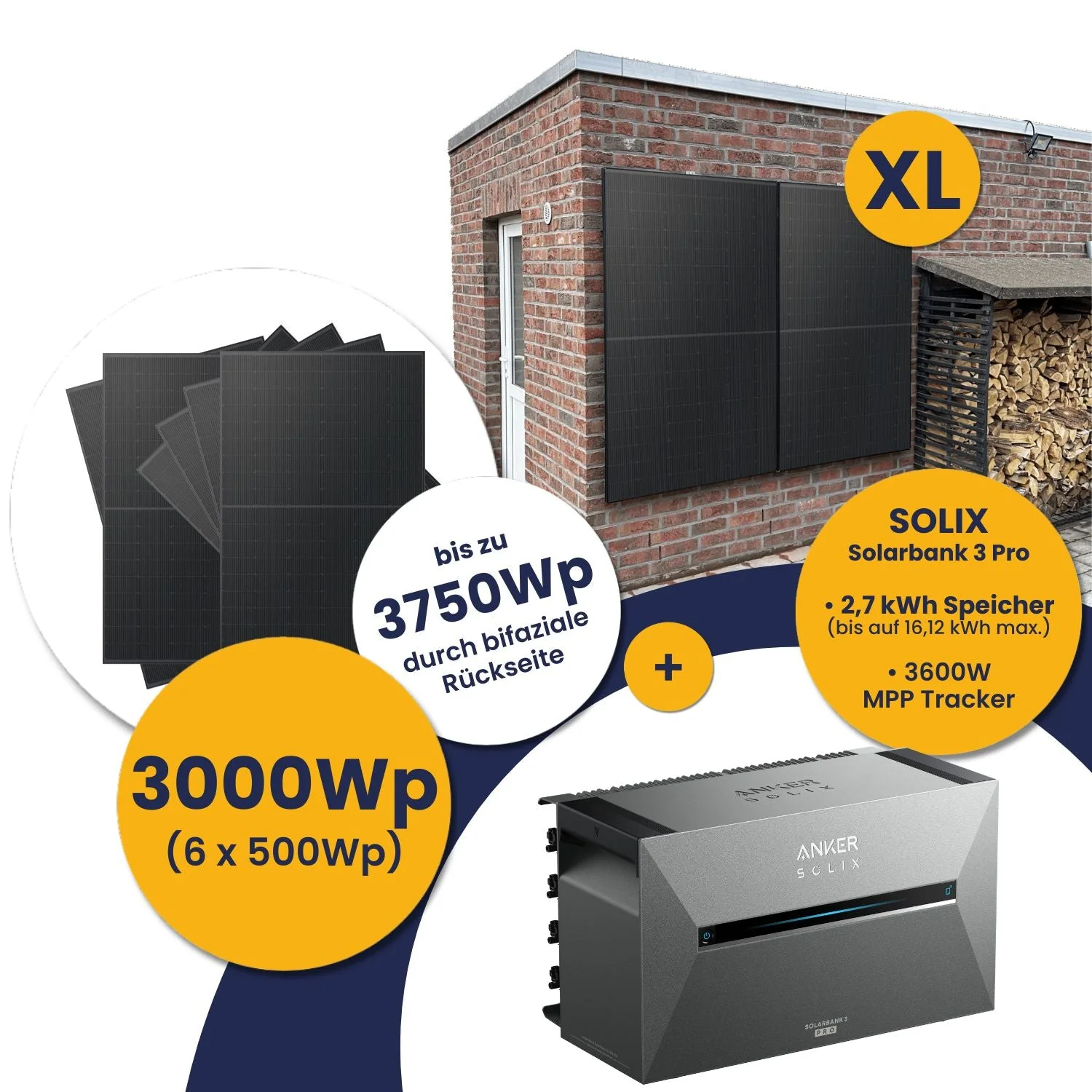 Anker Solarbank 3 E2700 Pro und Kleines Kraftwerk XL 3000Wp Hexa mit optionaler Halterung - Image 23