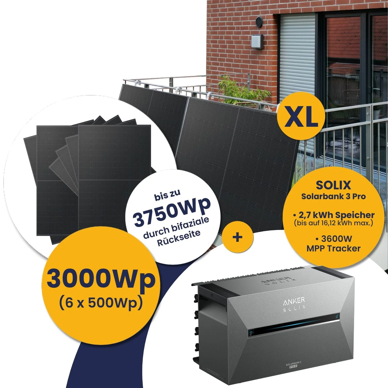 Anker Solarbank 3 E2700 Pro und Kleines Kraftwerk XL 3000Wp Hexa mit optionaler Halterung - Image 26