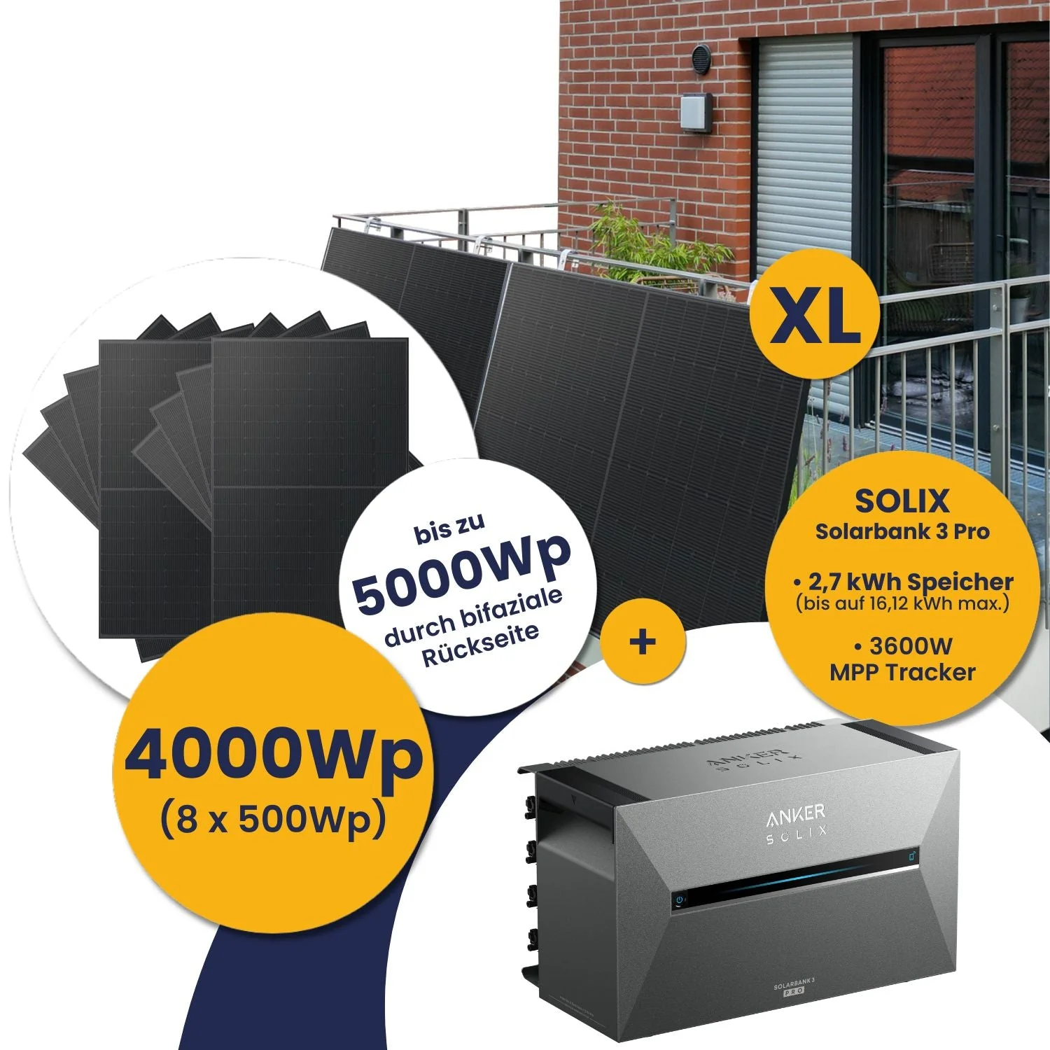 Anker Solarbank 3 E2700 Pro und Kleines Kraftwerk XL 4000Wp Okta mit optionaler Halterung - Image 24