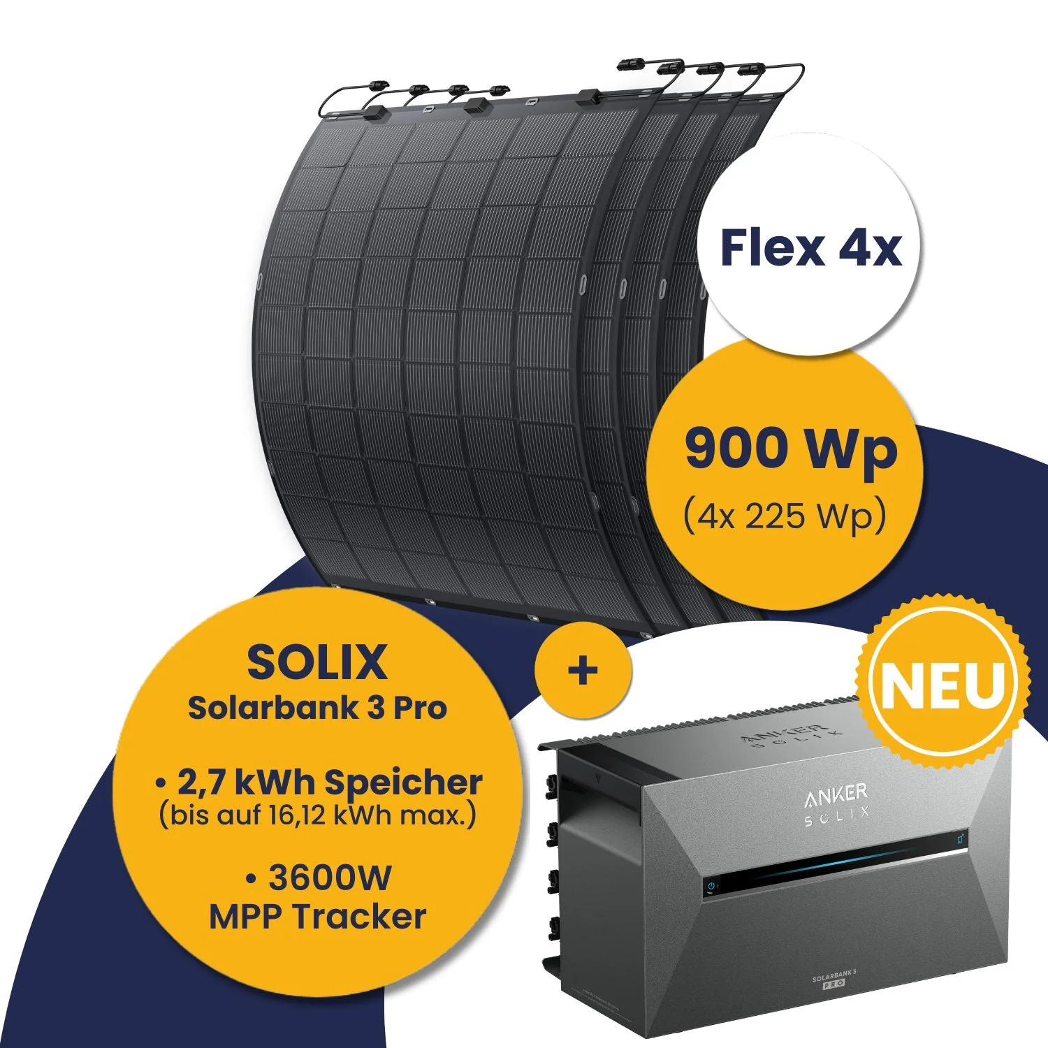 Anker Solarbank 3 E2700 Pro und Kleines Kraftwerk Flex 4x-8x Komplettpaket (900 Wp-1800 Wp) - Image 4