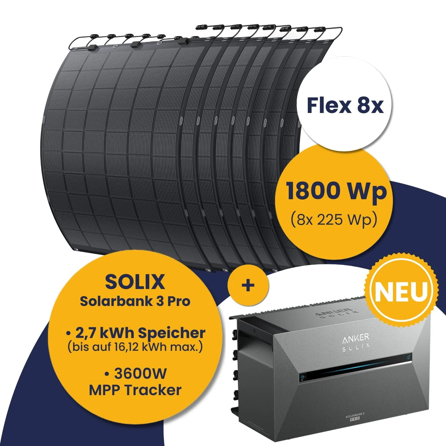 Anker Solarbank 3 E2700 Pro und Kleines Kraftwerk Flex 4x-8x Komplettpaket (900 Wp-1800 Wp) - Image 6