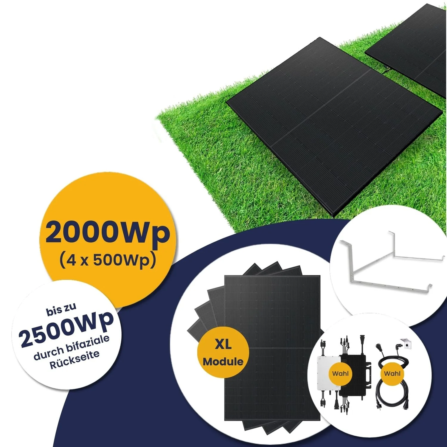 FOCUS Deals: Kleines Kraftwerk XL Quattro Komplettpaket mit optionaler Halterung (2000Wp+) Bifazial - Image 6