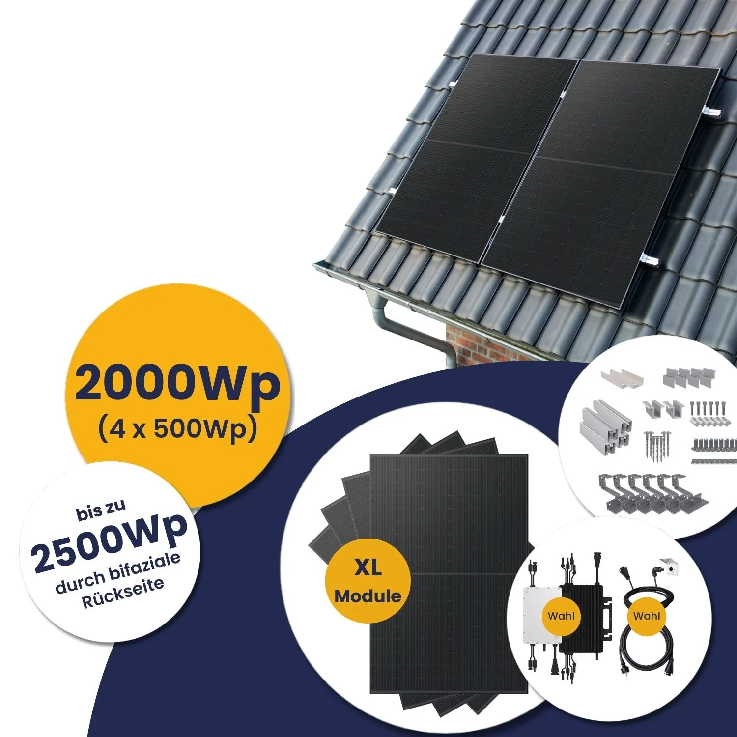 FOCUS Deals: Kleines Kraftwerk XL Quattro Komplettpaket mit optionaler Halterung (2000Wp+) Bifazial - Image 7