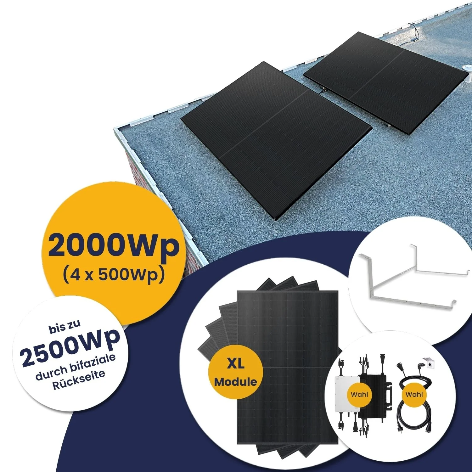 FOCUS Deals: Kleines Kraftwerk XL Quattro Komplettpaket mit optionaler Halterung (2000Wp+) Bifazial - Image 8