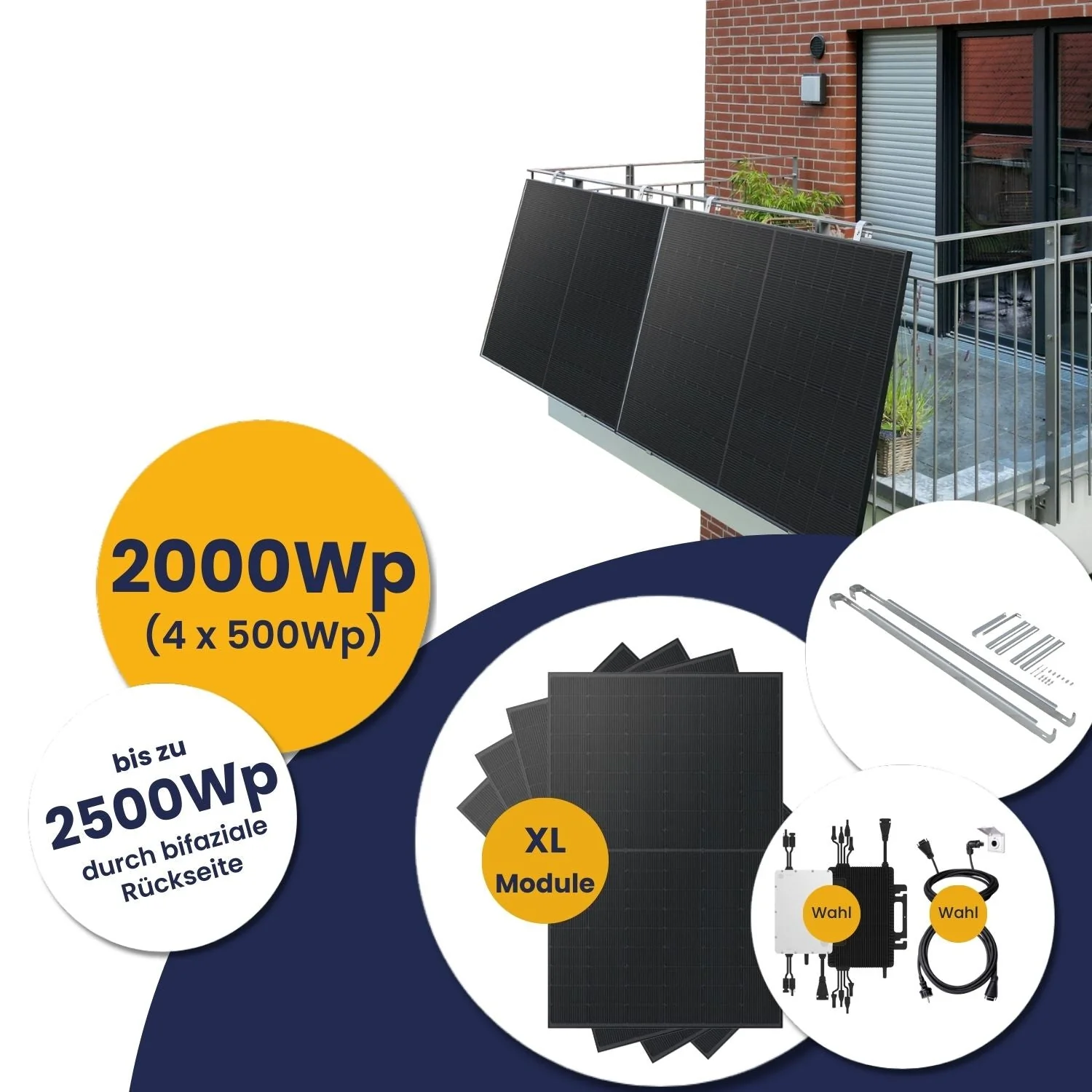 FOCUS Deals: Kleines Kraftwerk XL Quattro Komplettpaket mit optionaler Halterung (2000Wp+) Bifazial - Image 9