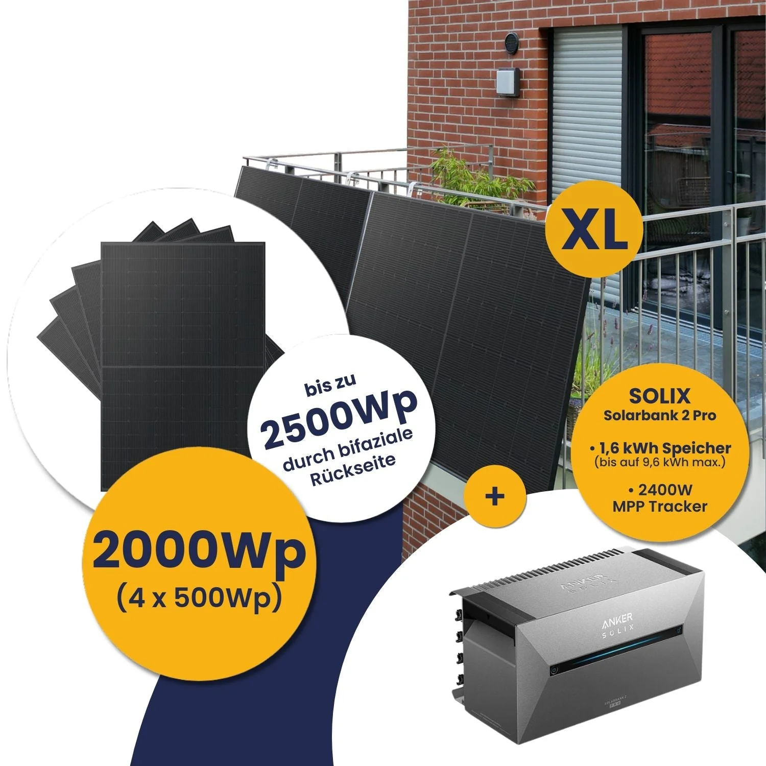 Infranken Deal: Anker Solarbank 2 E1600 Pro und Kleines Kraftwerk XL 2000Wp Quattro mit optionaler Halterung - Image 12