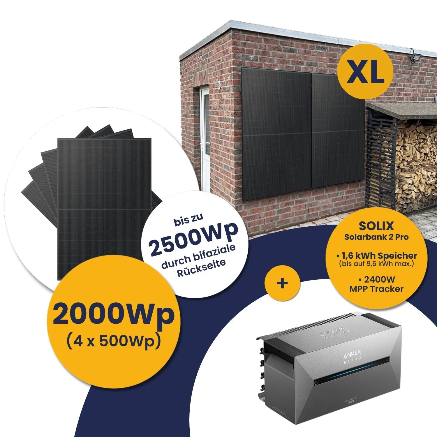 Infranken Deal: Anker Solarbank 2 E1600 Pro und Kleines Kraftwerk XL 2000Wp Quattro mit optionaler Halterung - Image 13