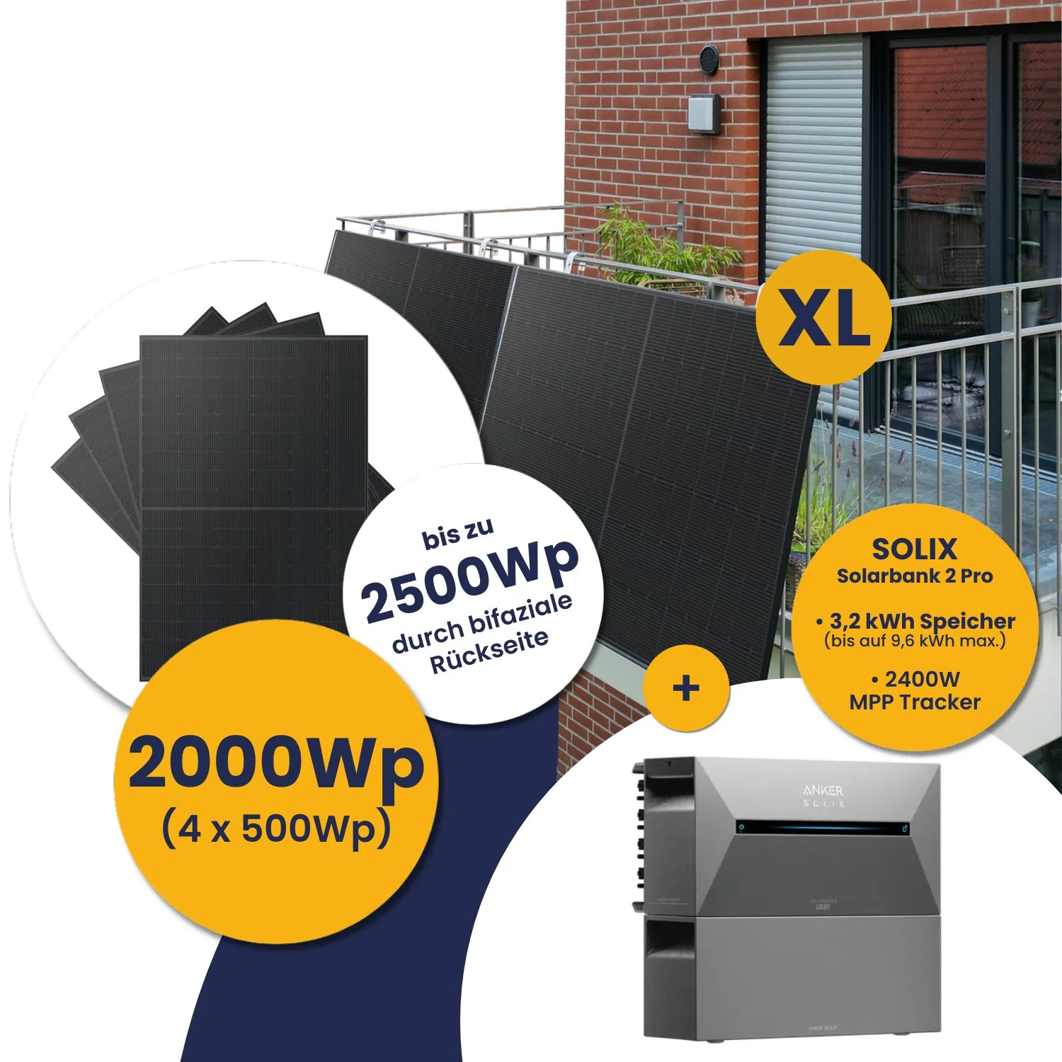 Infranken Deal: Anker Solarbank 2 E1600 Pro und Kleines Kraftwerk XL 2000Wp Quattro mit optionaler Halterung - Image 21