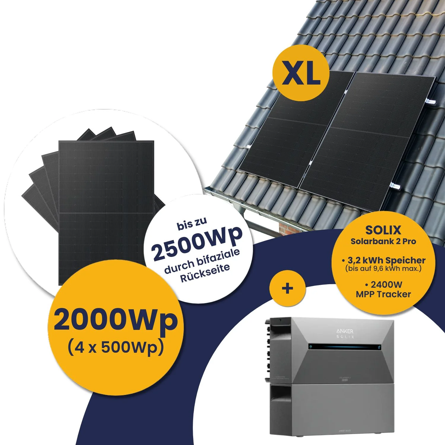 Infranken Deal: Anker Solarbank 2 E1600 Pro und Kleines Kraftwerk XL 2000Wp Quattro mit optionaler Halterung - Image 23