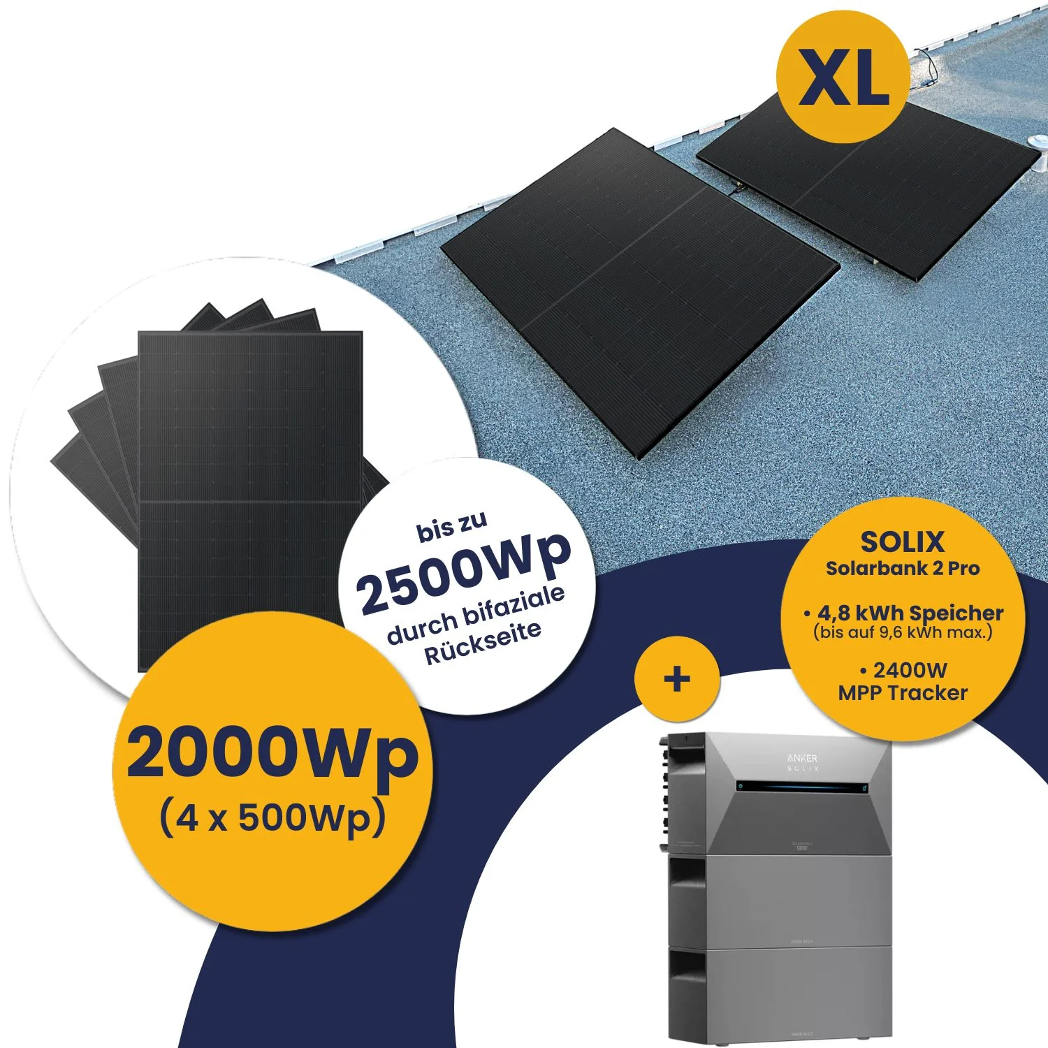 Infranken Deal: Anker Solarbank 2 E1600 Pro und Kleines Kraftwerk XL 2000Wp Quattro mit optionaler Halterung - Image 24