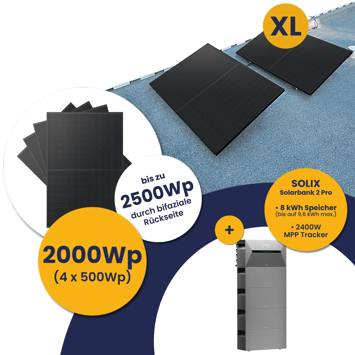 Infranken Deal: Anker Solarbank 2 E1600 Pro und Kleines Kraftwerk XL 2000Wp Quattro mit optionaler Halterung - Image 25