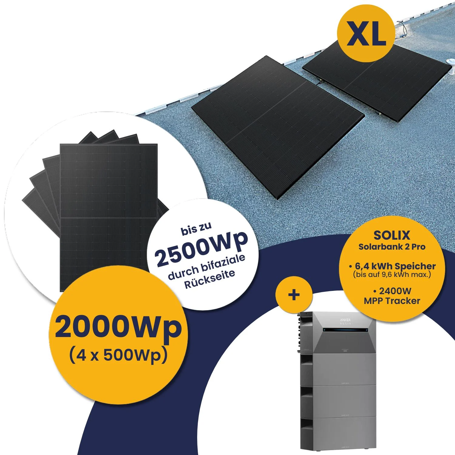 Infranken Deal: Anker Solarbank 2 E1600 Pro und Kleines Kraftwerk XL 2000Wp Quattro mit optionaler Halterung - Image 27