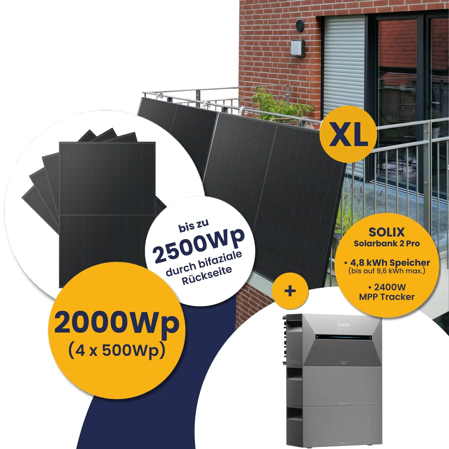 Infranken Deal: Anker Solarbank 2 E1600 Pro und Kleines Kraftwerk XL 2000Wp Quattro mit optionaler Halterung - Image 32