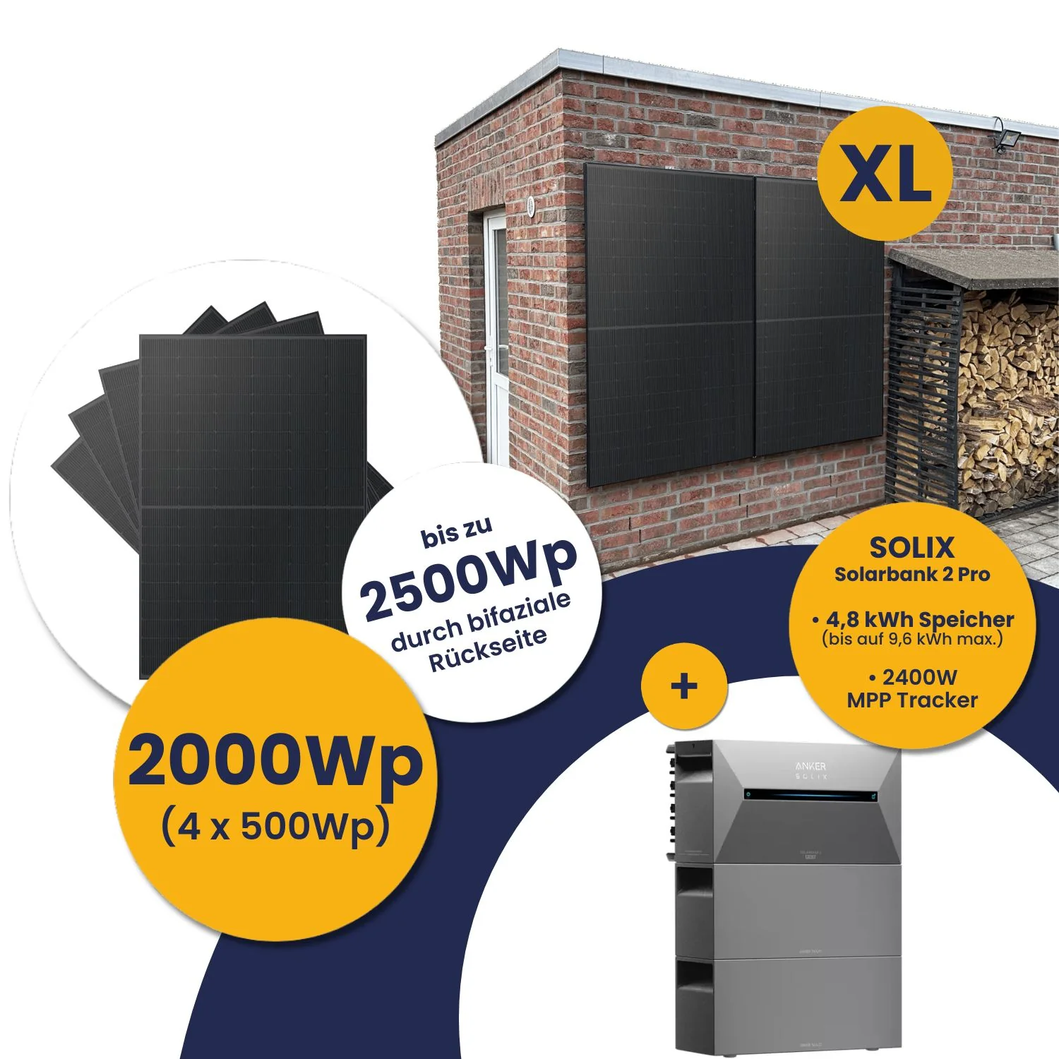 Infranken Deal: Anker Solarbank 2 E1600 Pro und Kleines Kraftwerk XL 2000Wp Quattro mit optionaler Halterung - Image 36