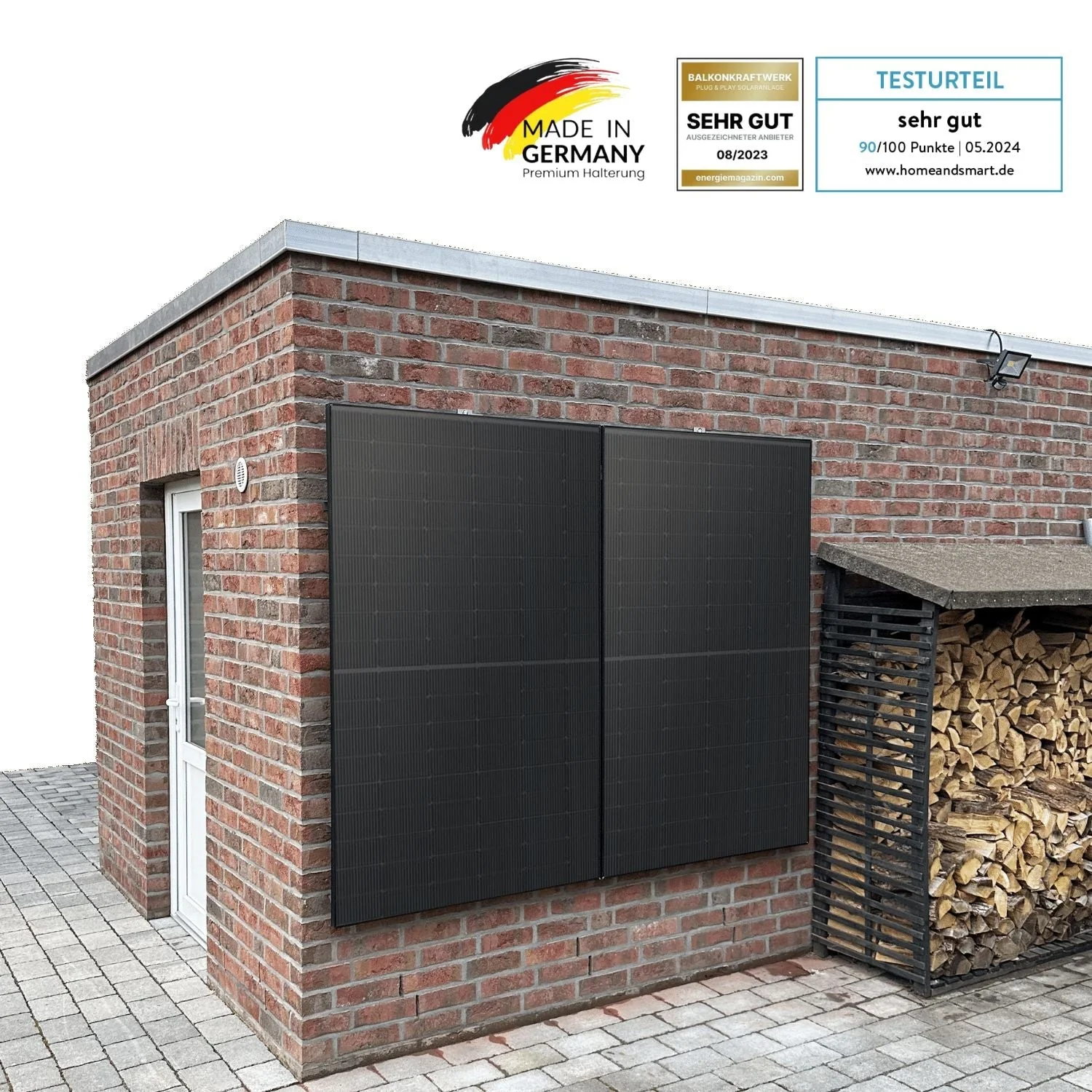Kleines Kraftwerk x Energiemagazin - Duo Komplettpaket mit optionaler Halterung (900Wp+) Bifazial - Image 11