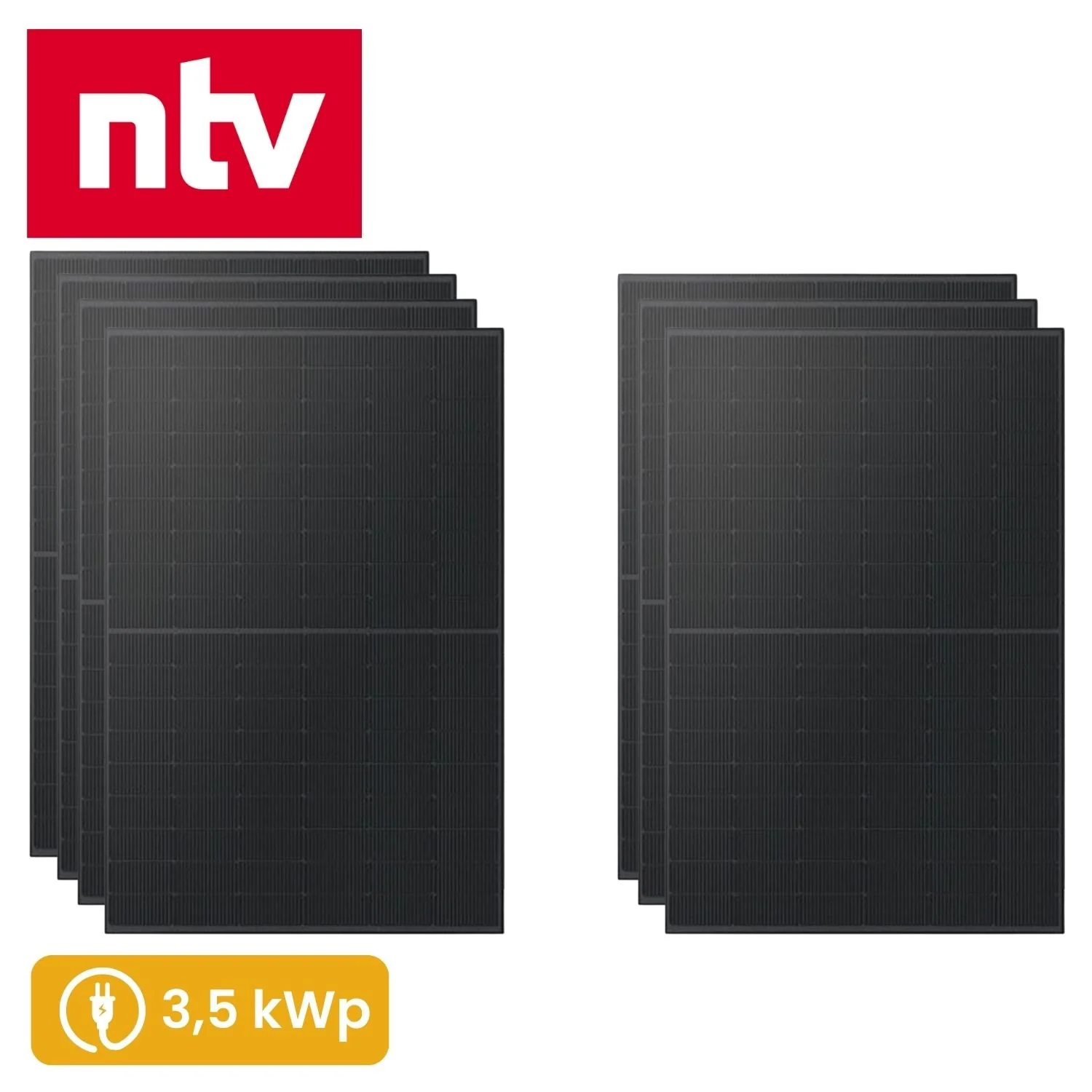 Kleines Kraftwerk x N-TV: Solaranlage Komplettpaket mit bifazialen XL Modulen (2500-4000Wp+) und optionaler Halterung - Image 3