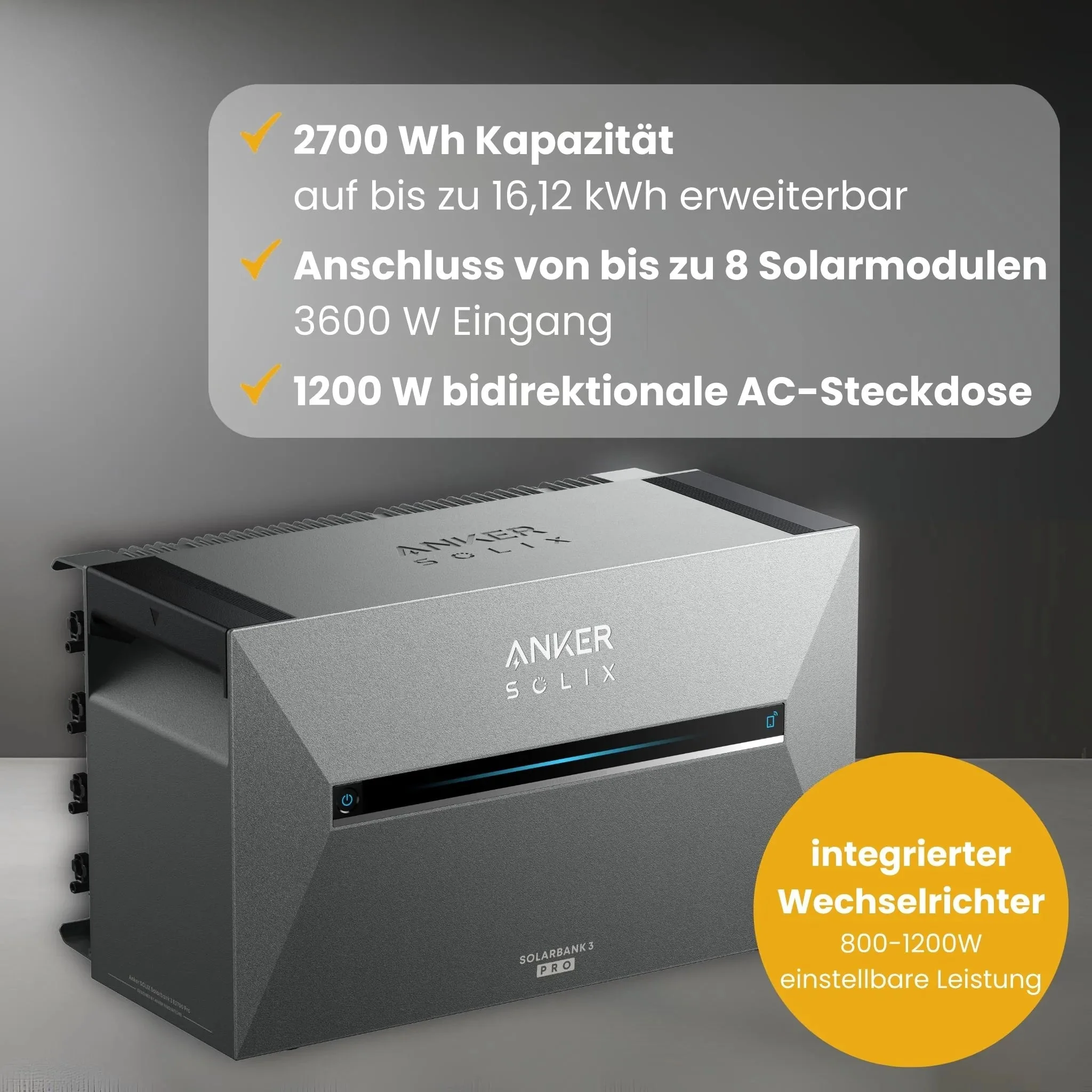 IMTEST x Kleines Kraftwerk Deal: Kleines Kraftwerk 1800Wp Quattro mit optionaler Halterung und Anker Solarbank 3 E2700 Pro - Image 3