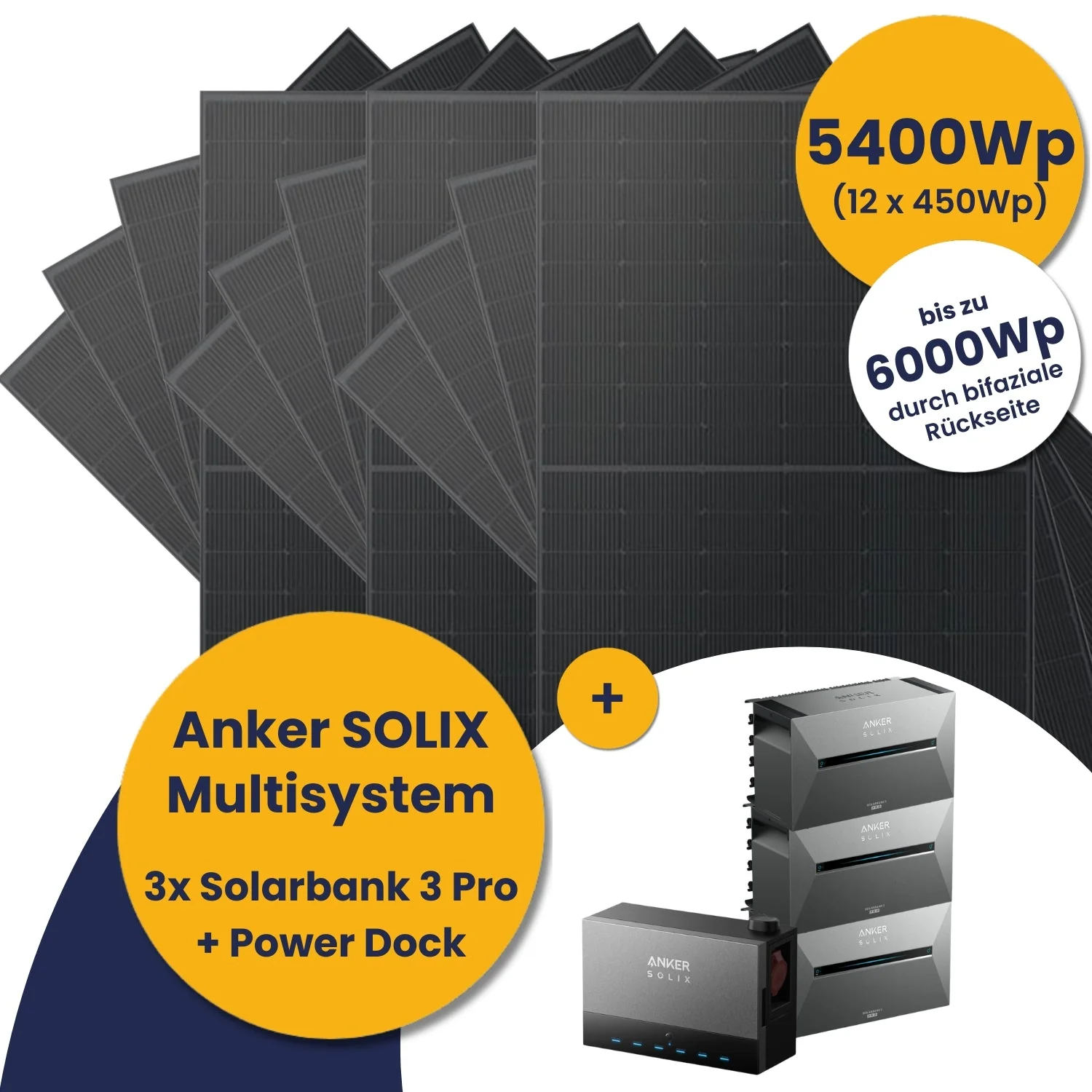 3x Anker Solarbank 3 E2700 Pro mit Power Dock Multisystem und Kleines Kraftwerk (5400Wp-10800Wp) mit optionaler Halterung - Image 18