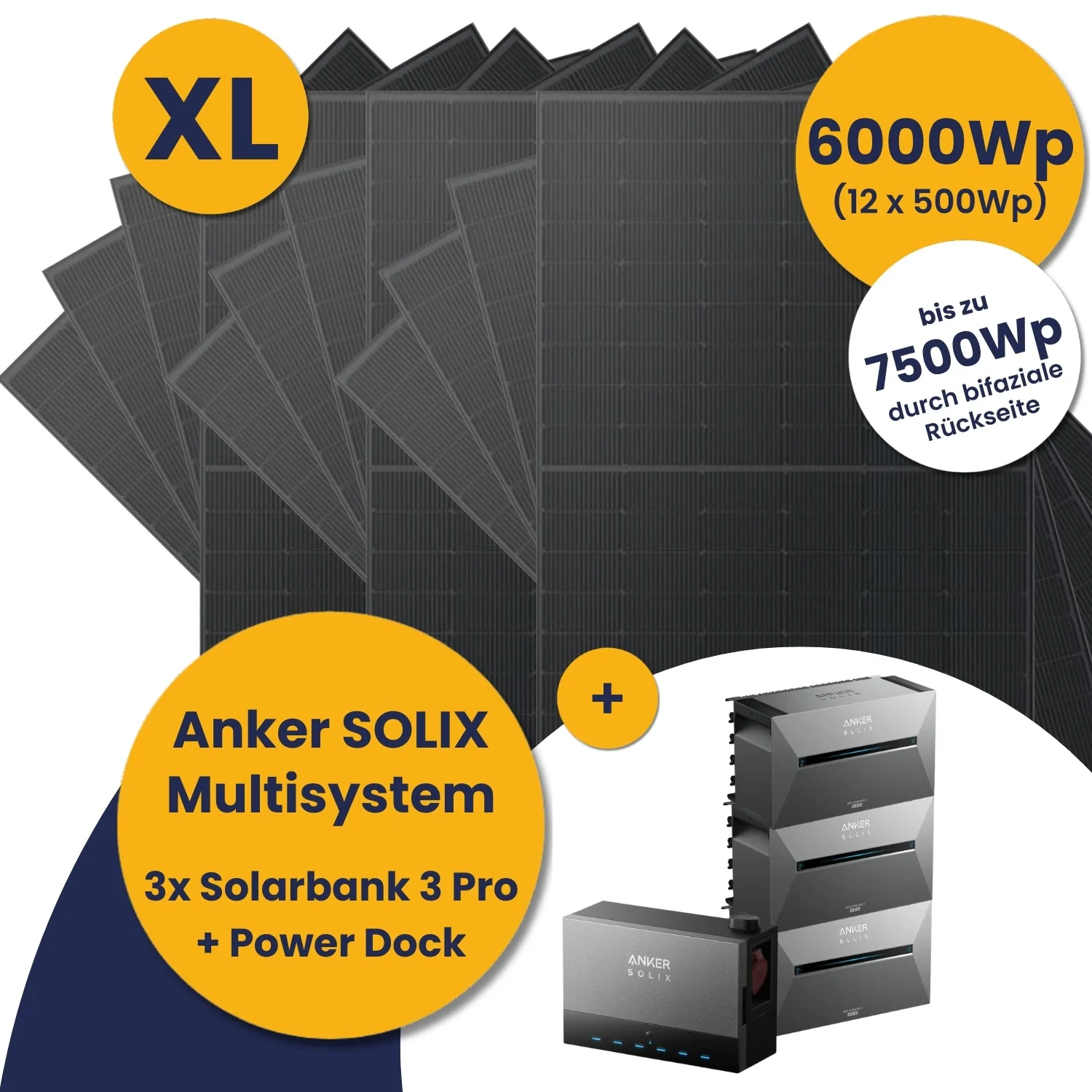3x Anker Solarbank 3 E2700 Pro mit Power Dock Multisystem und Kleines Kraftwerk XL (6000Wp-12000Wp) mit optionaler Halterung - Image 18