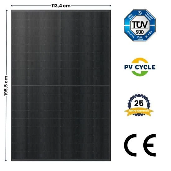 XL Solarmodul SunPro 500Wp bifazial - Image 3